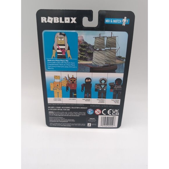Roblox Work at a Pizza Place: Mia Figure | Collectible Toy with Accessories - Picture 2 of 2